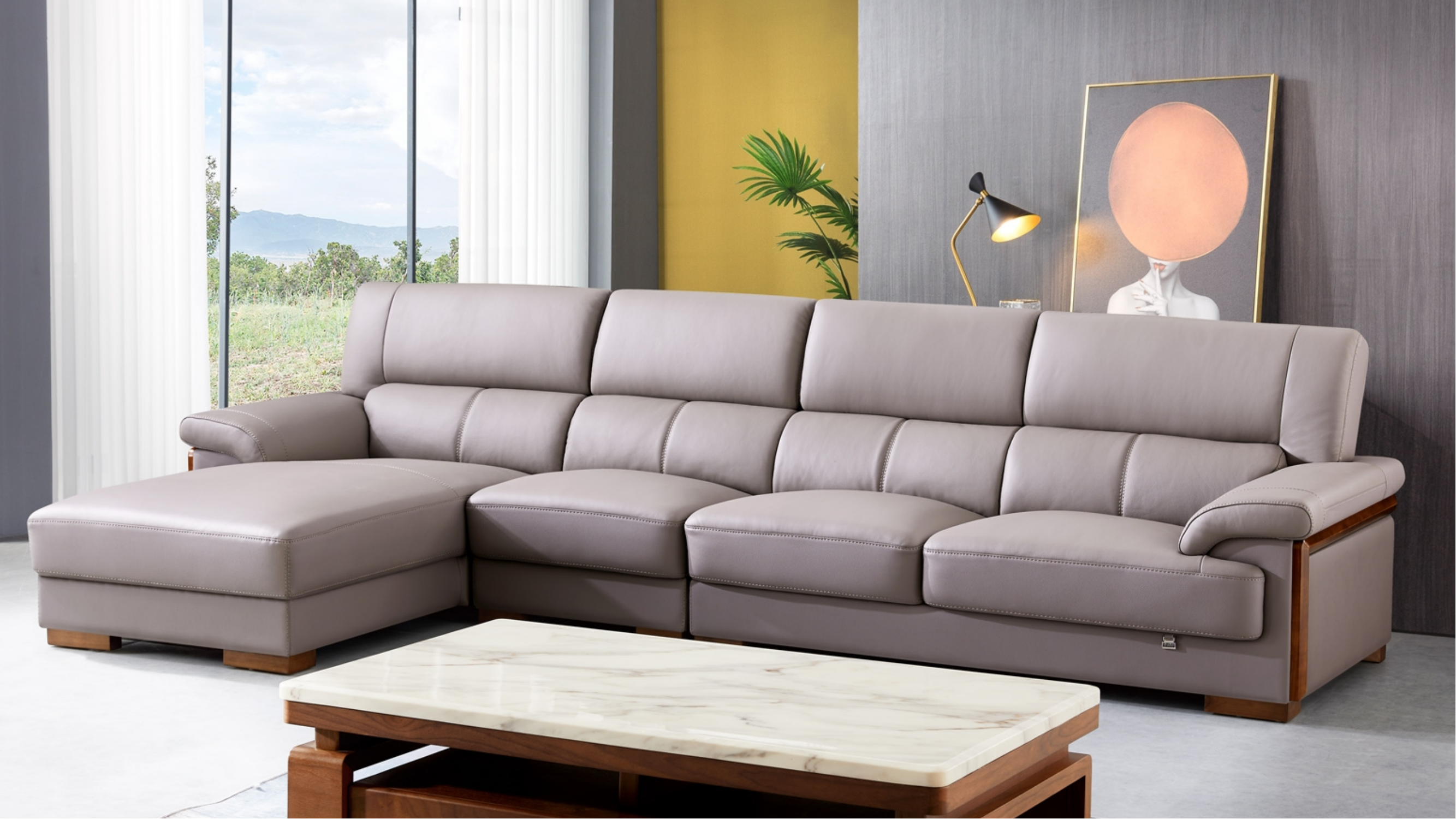 超纤皮沙发1+3+贵